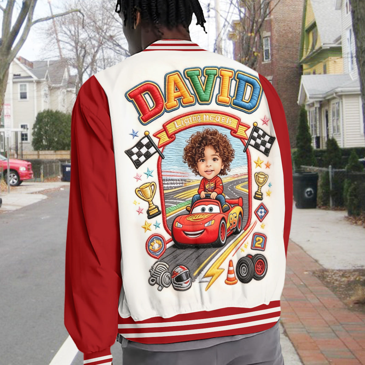 Strong Race - Personalized Racing Lover Varsity Jacket