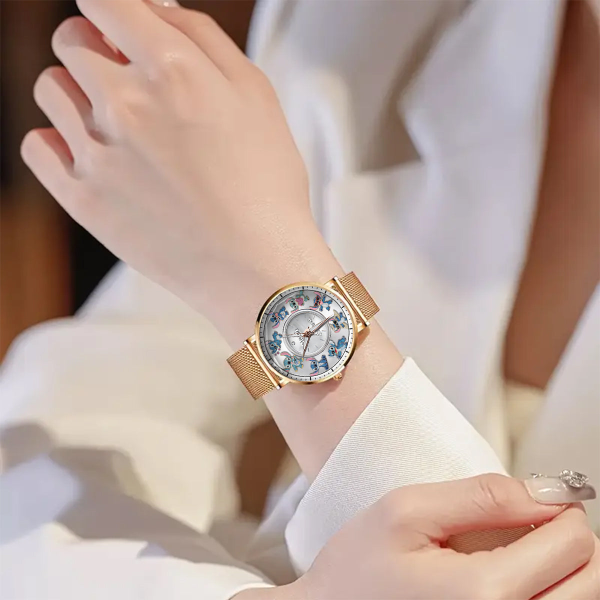 Blue Ohana Friend - Personalized Ohana Women Hand Watch