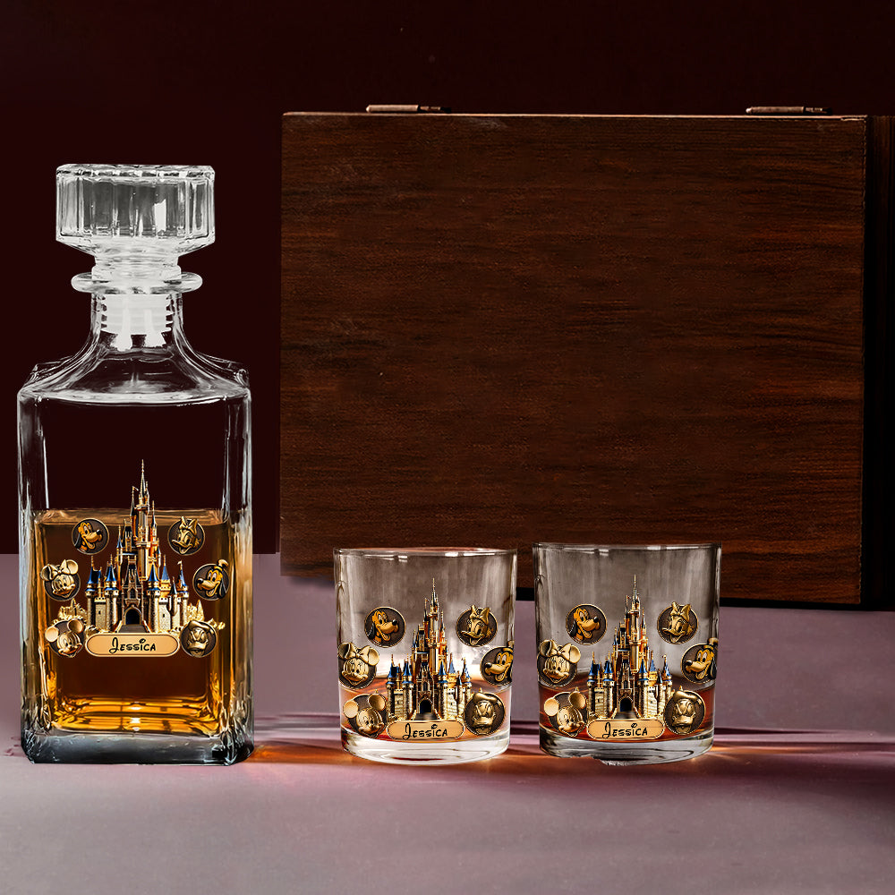 The Magical Castle - Personalized Mouse Whiskey Decanter Set