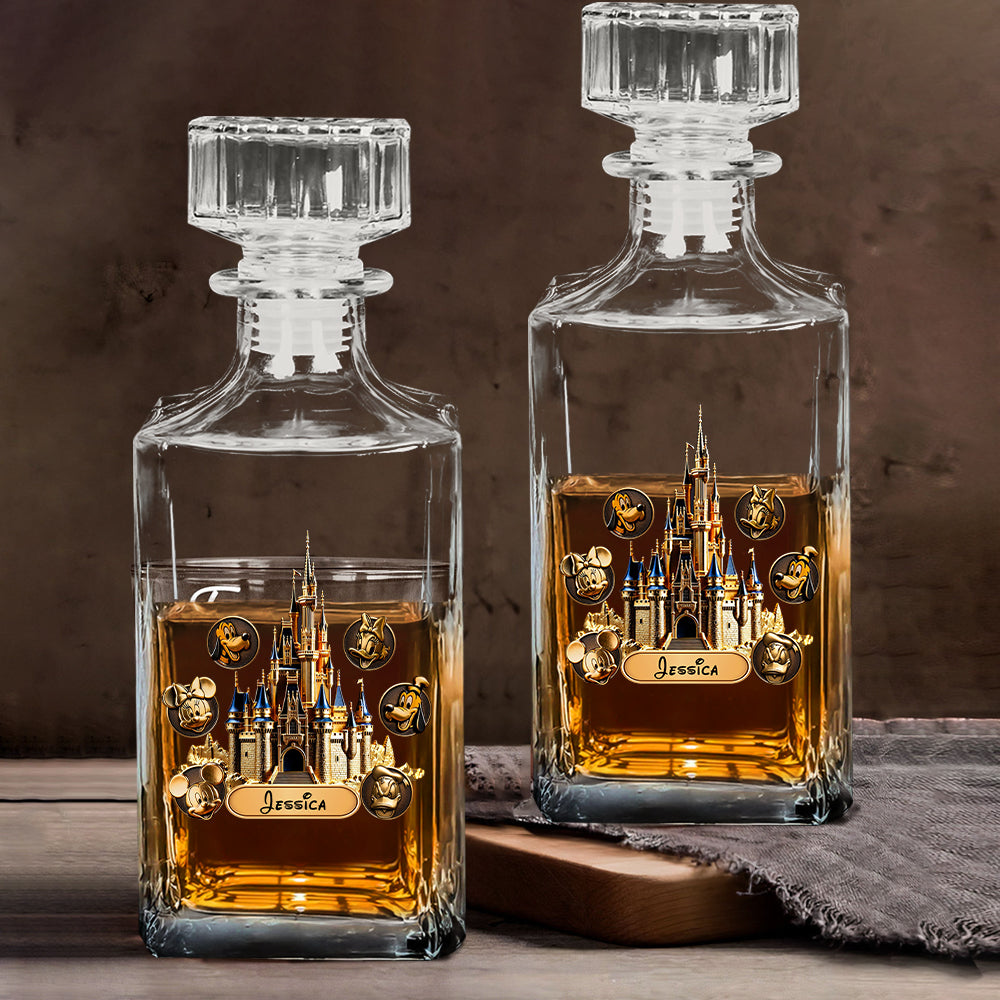The Magical Castle - Personalized Mouse Whiskey Decanter Set