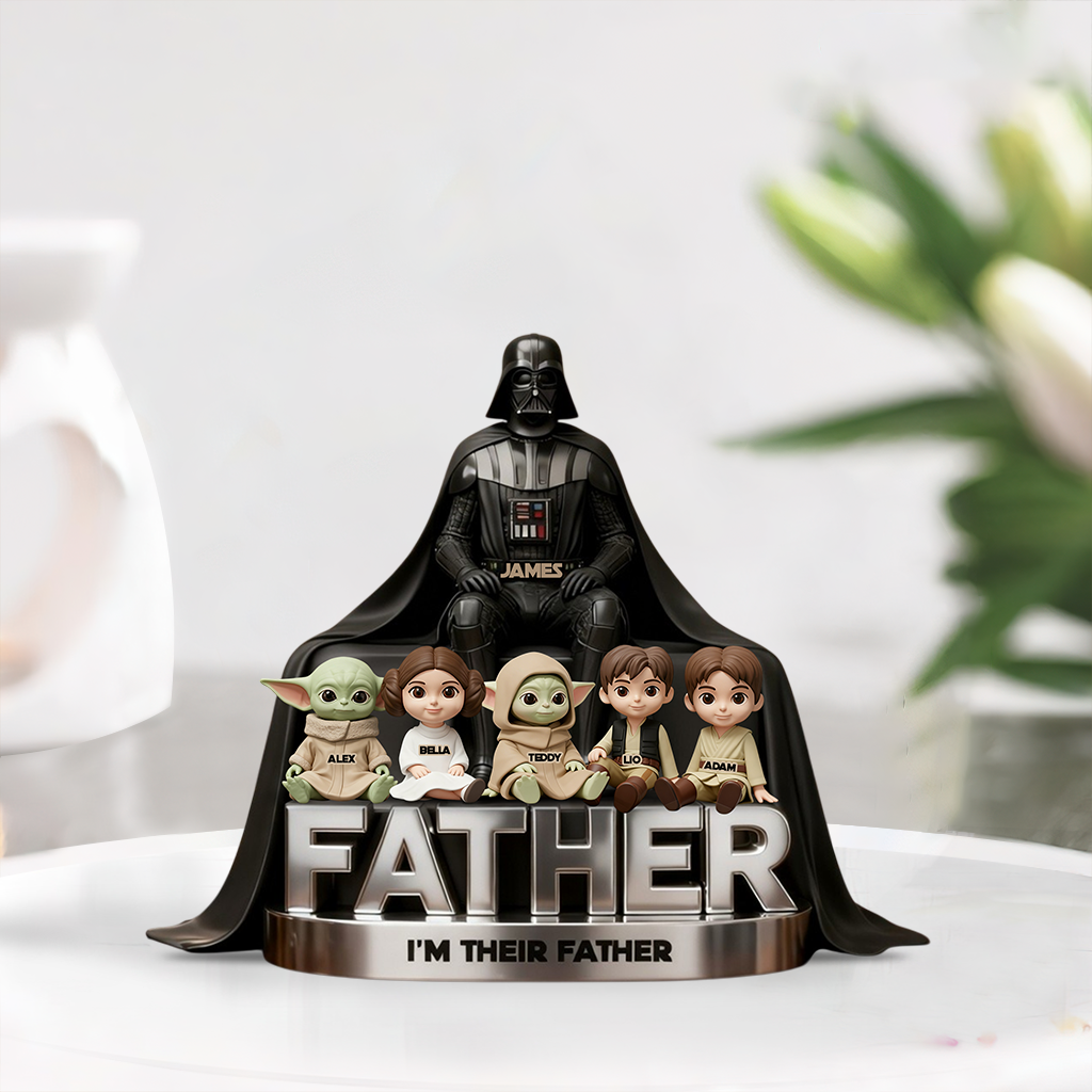 I'm Their Father - Personalized The Force Custom Shaped Acrylic Plaque