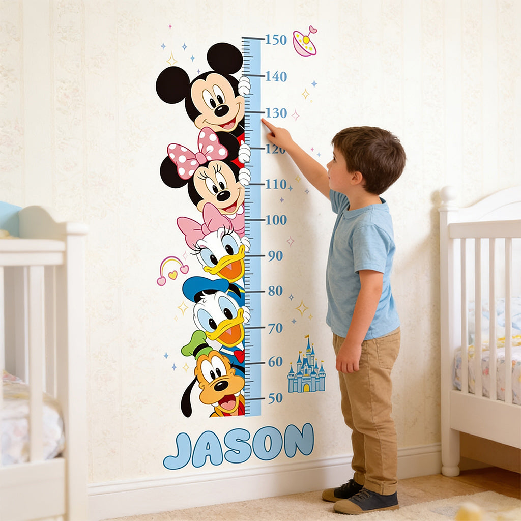 Magical Grow Chart - Personalized Mouse Height Decal