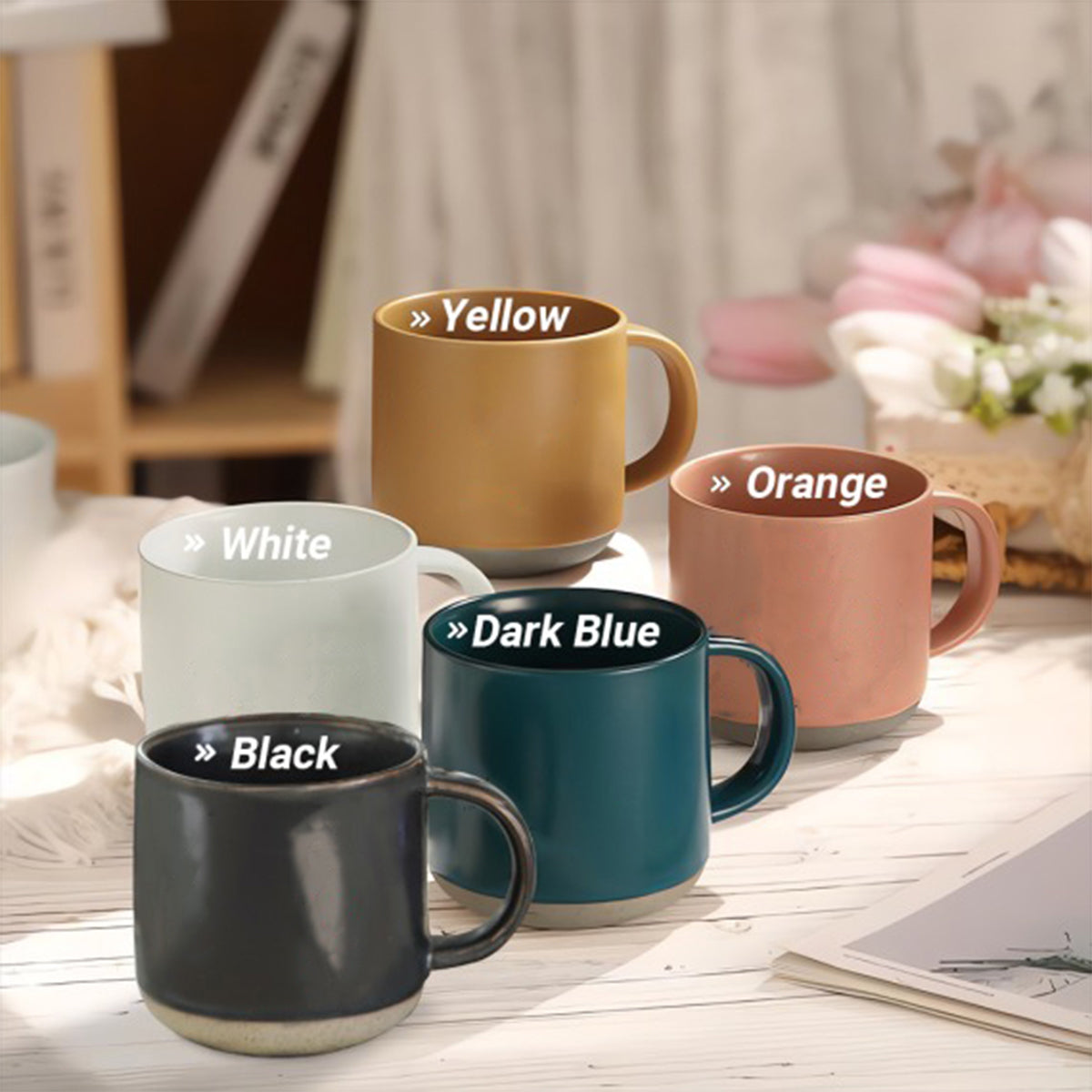 You And Me - Personalized Mouse Printed Pottery Mug