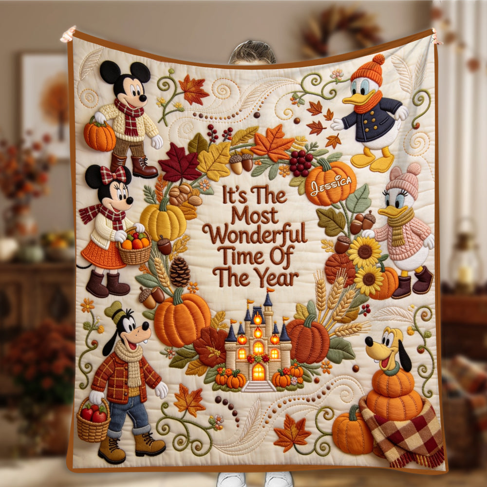 It's The Most Beautiful Time Of The Year - Personalized Mouse Blanket