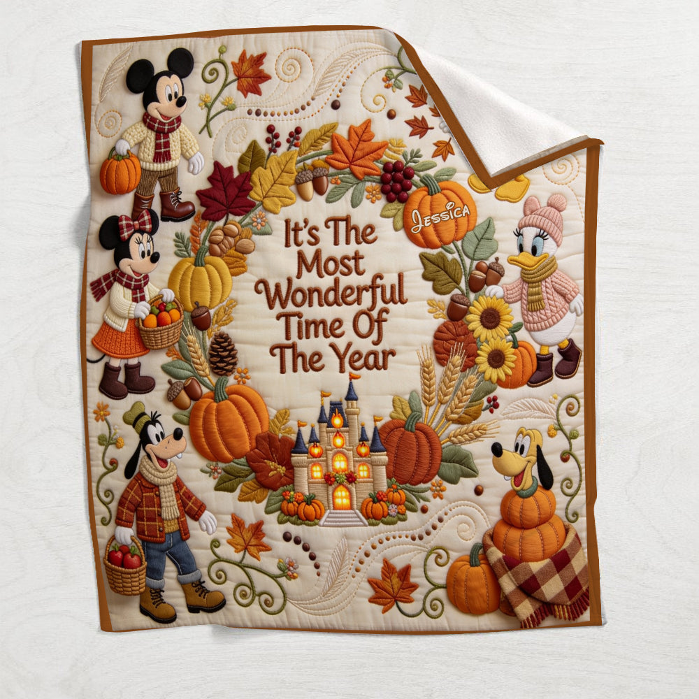 It's The Most Beautiful Time Of The Year - Personalized Mouse Blanket