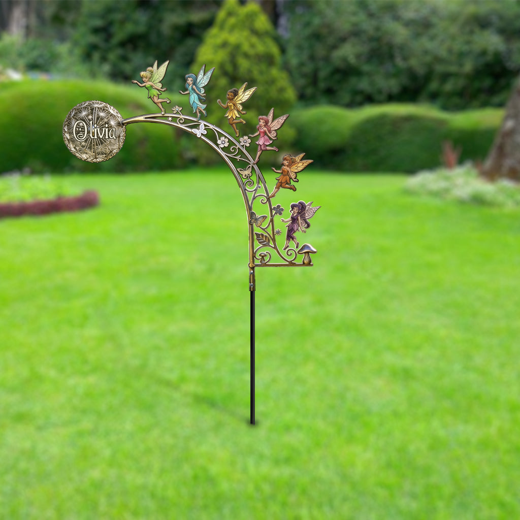 Garden Fairies - Personalized Flying Fairy Metal Garden Art