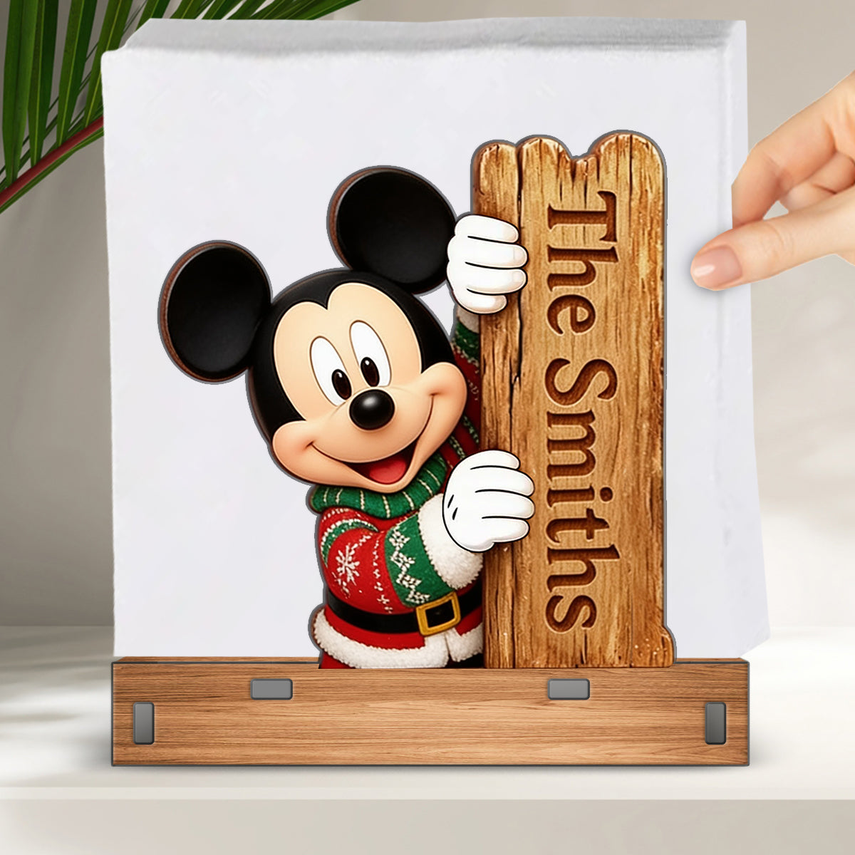 Merry Christmas - Personalized Mouse Napkin Holder