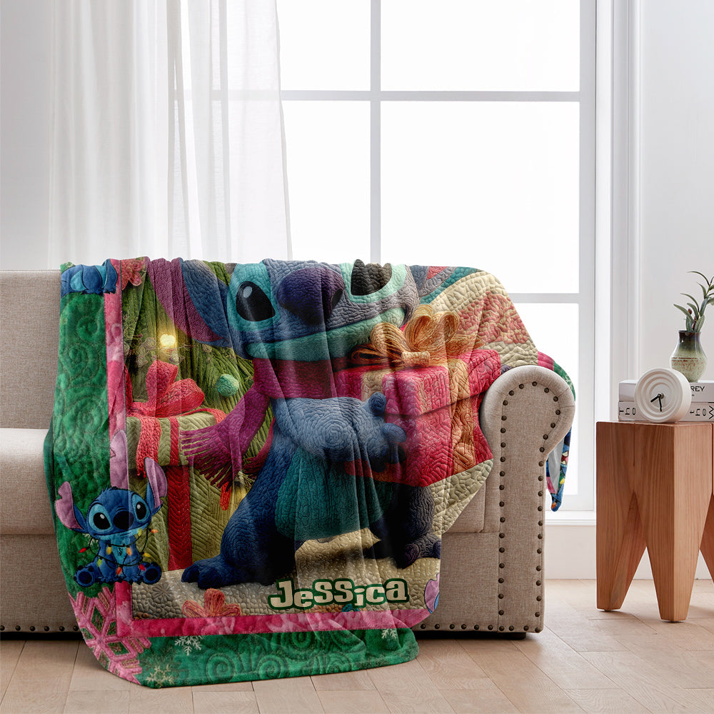 Merry Stitchmas - Personalized Ohana Blanket