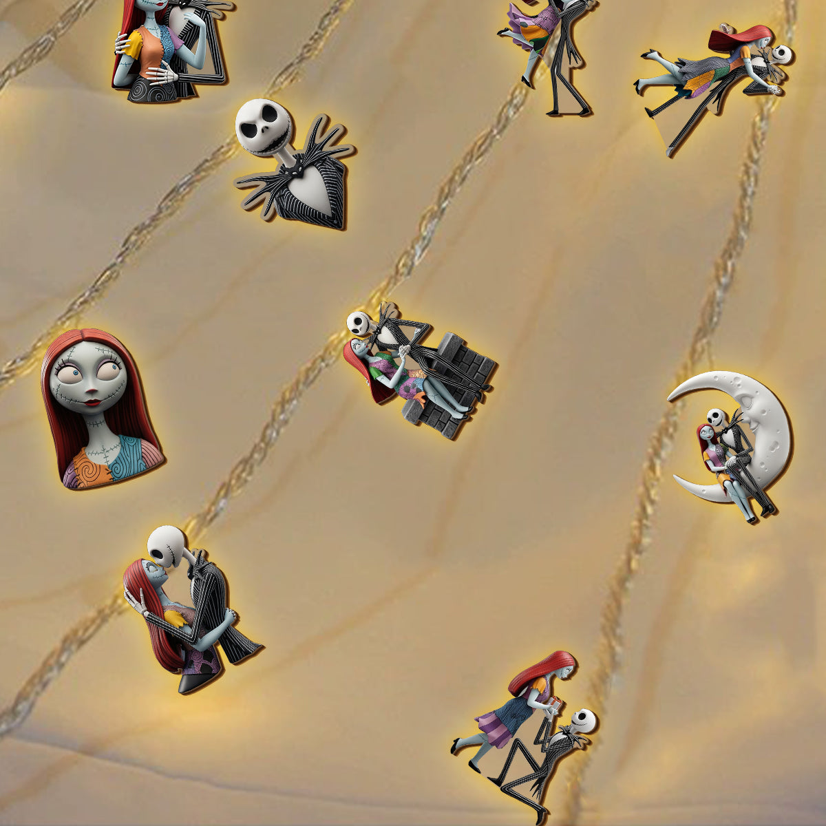 Couple Nightmare - Personalized Nightmare String Lights