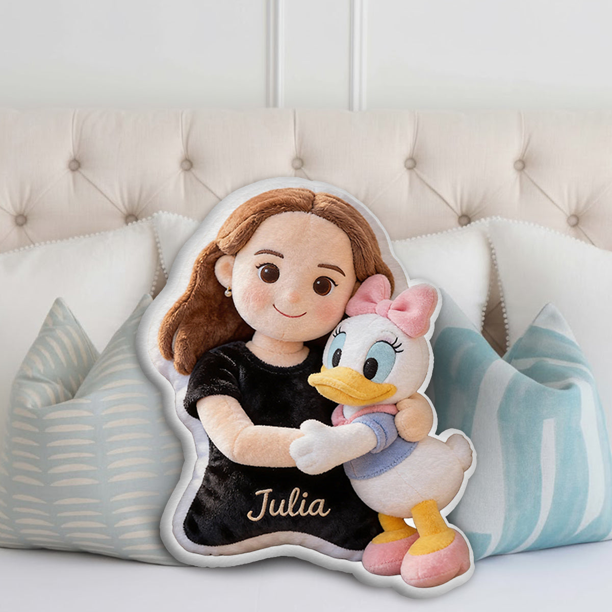 Magic Friends - Personalized Mouse Faux Fur Shaped Pillow