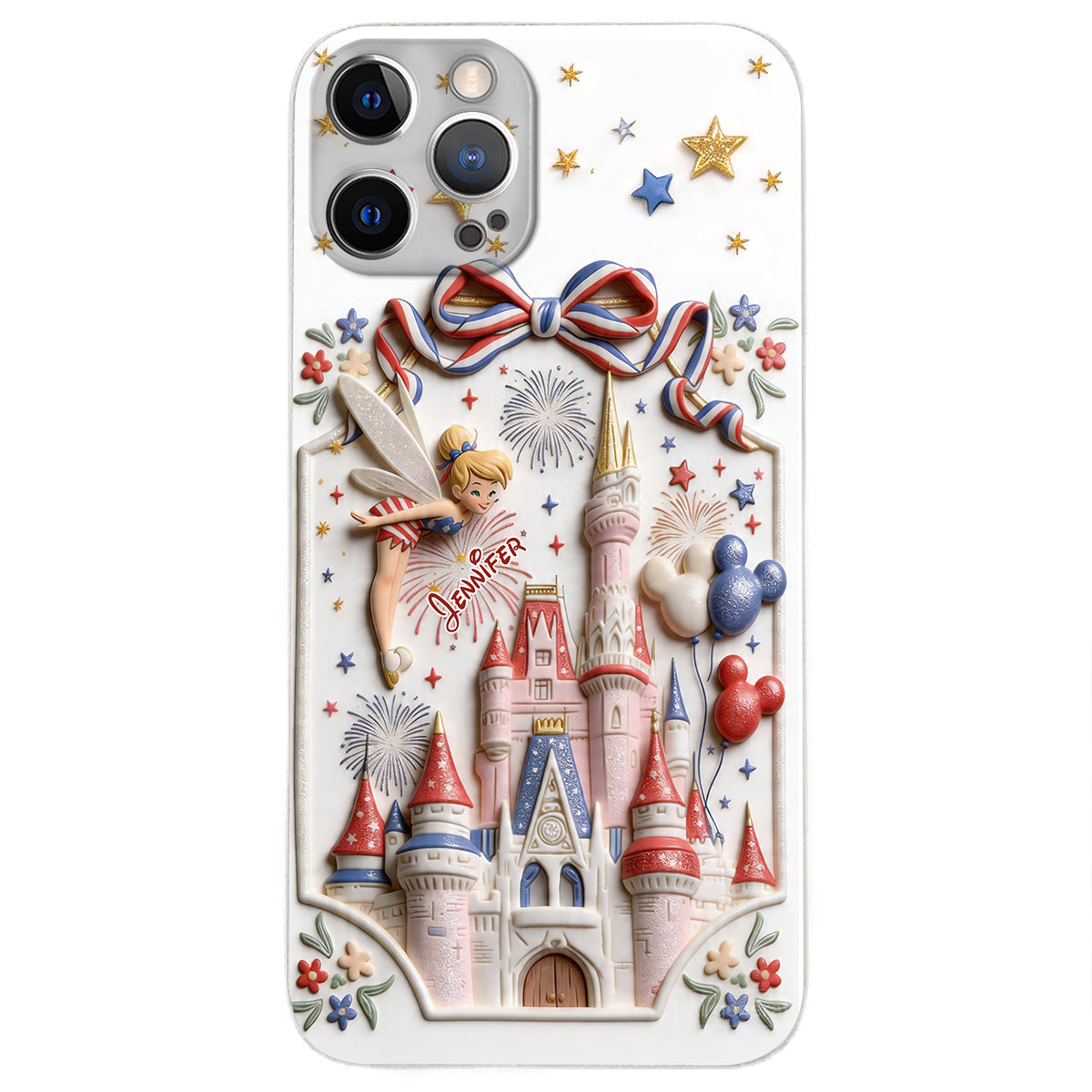 USA 250th Anniversary - Personalized Dream Trip 3D Embossed Leather Phone Case