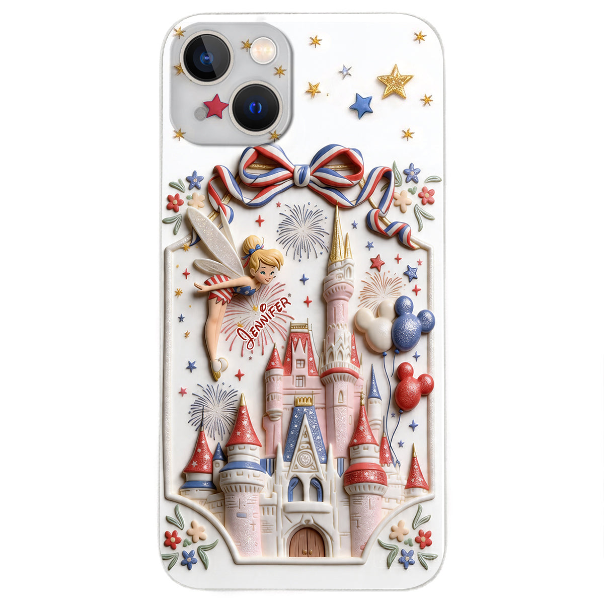 USA 250th Anniversary - Personalized Dream Trip 3D Embossed Leather Phone Case