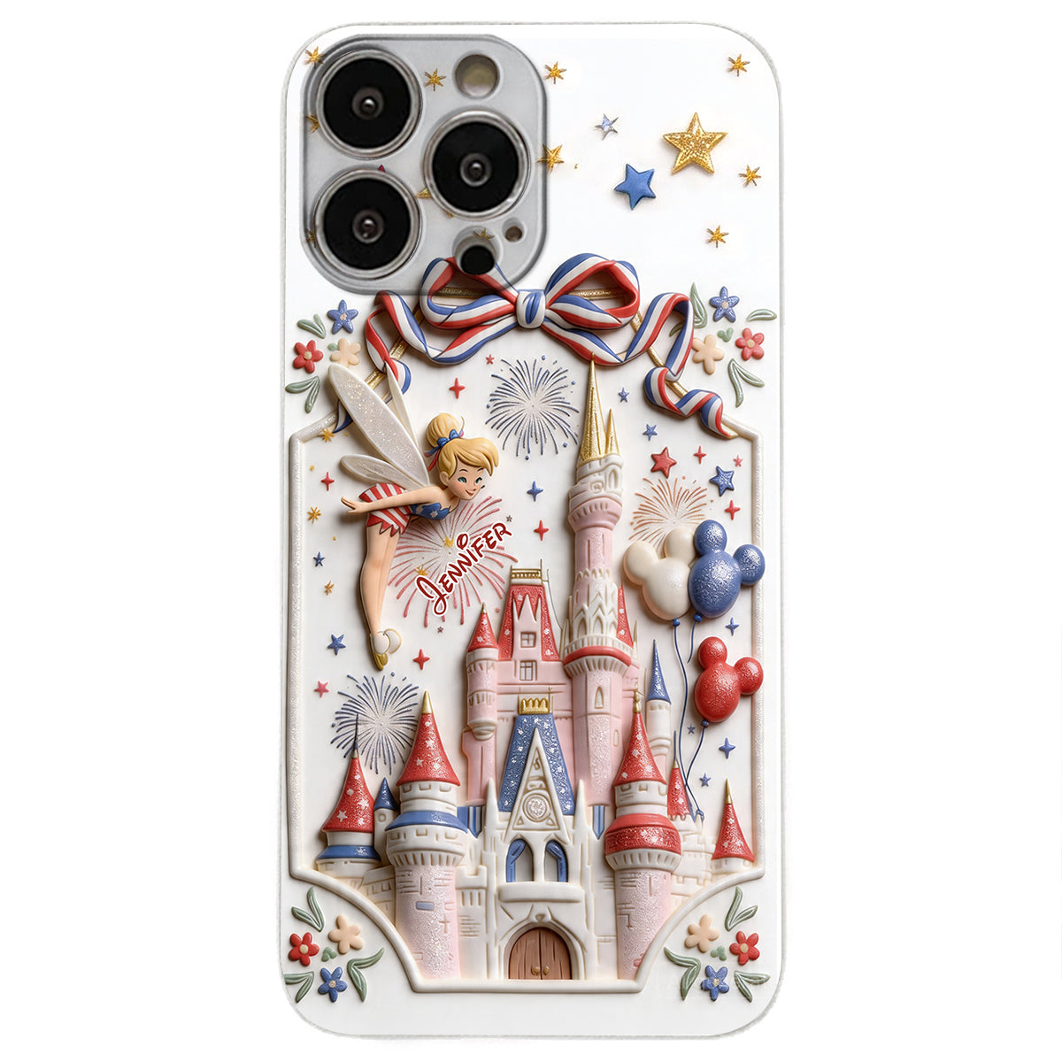 USA 250th Anniversary - Personalized Dream Trip 3D Embossed Leather Phone Case