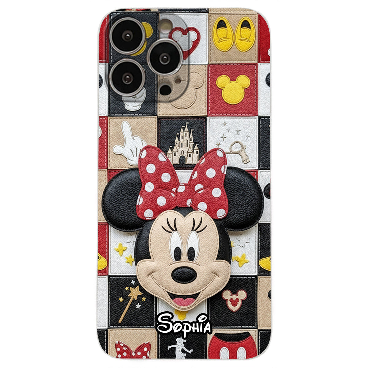 Magical Friends - Personalized Mouse Leather Phone Case