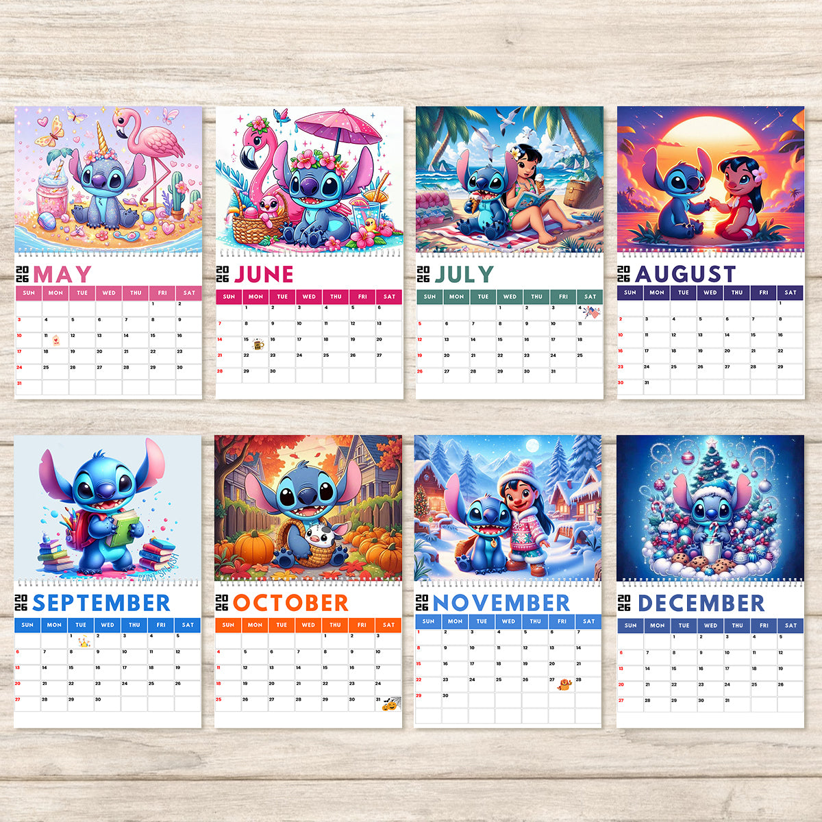 Ohana Means Family - Personalized Ohana Wall Calendar