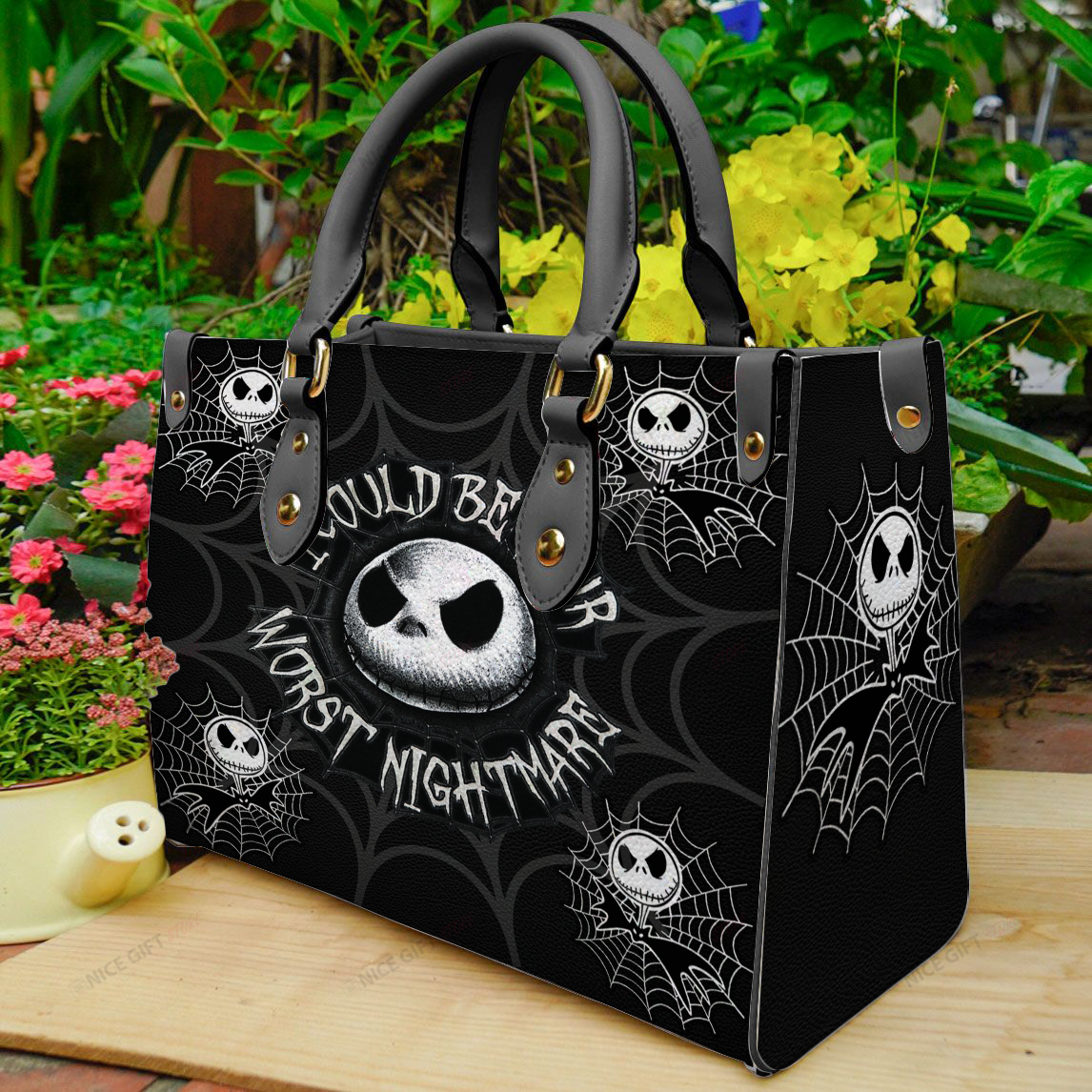I Could Be Your Worst Nightmare Nightmare Leather Handbag 0523