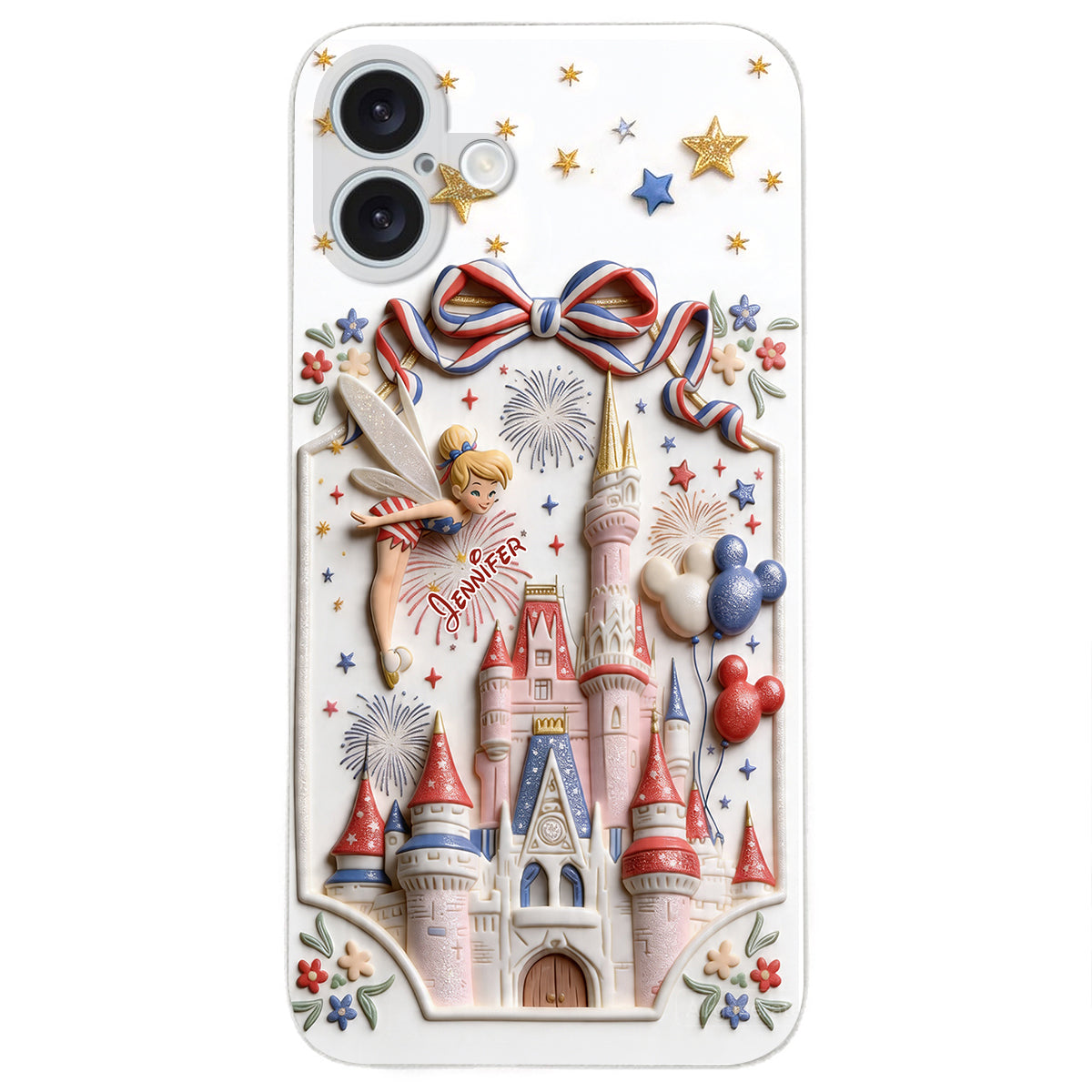 USA 250th Anniversary - Personalized Dream Trip 3D Embossed Leather Phone Case
