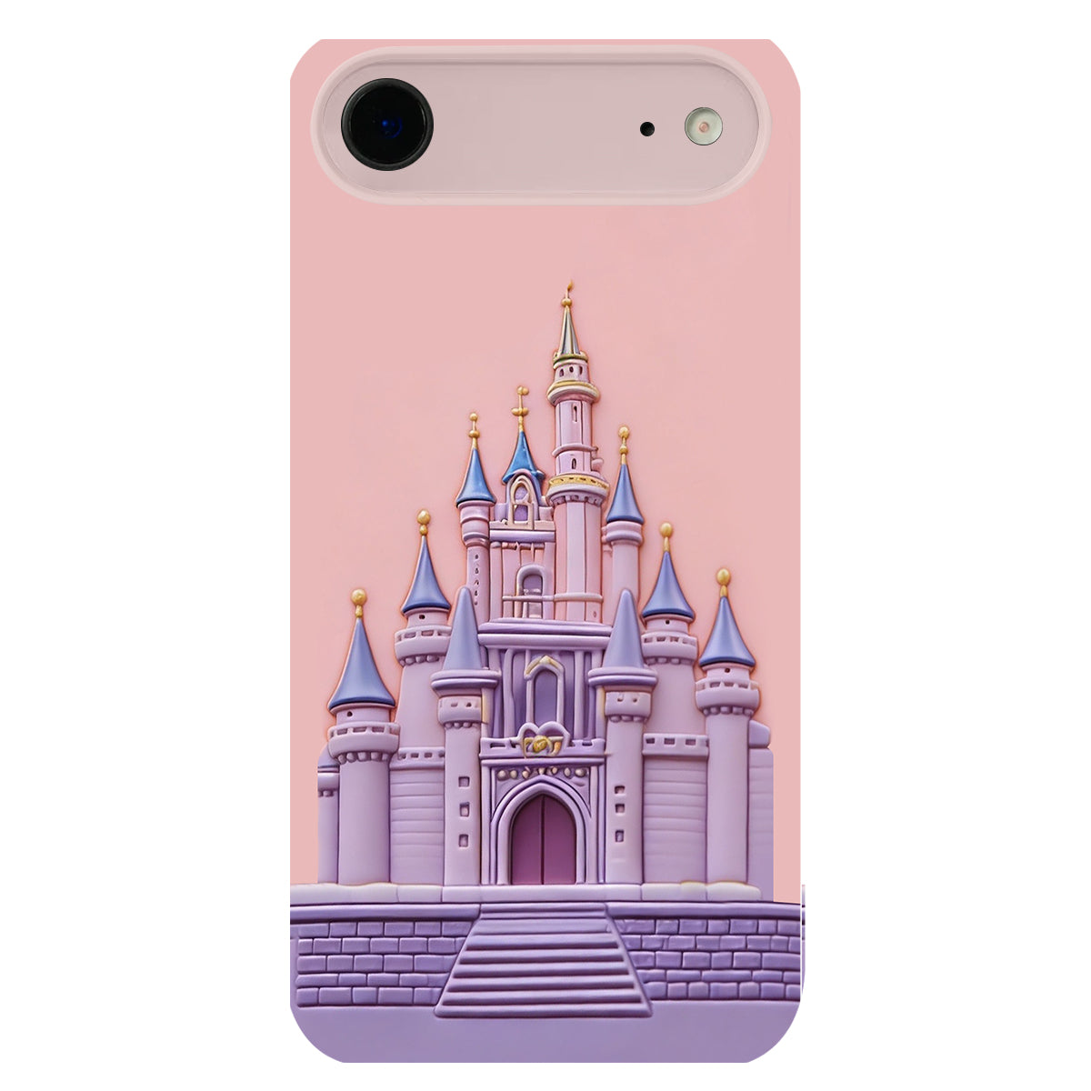 Magical Castle Friends Leather Phone Case & Charm Set - Personalized Mouse 3D Embossed Leather Phone Case