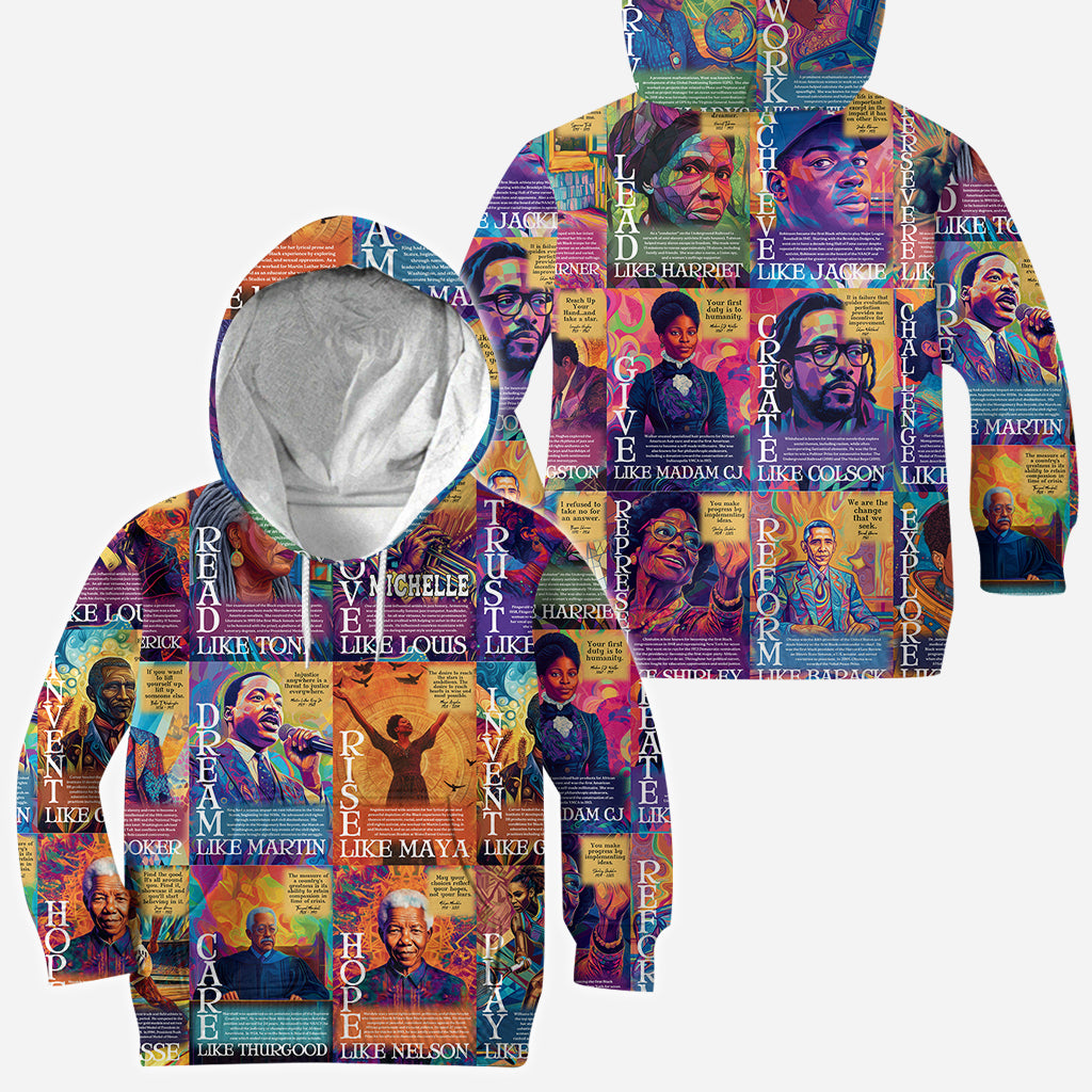 Dream Like Martin Rise Like Maya - Personalized African American All Over Shirt