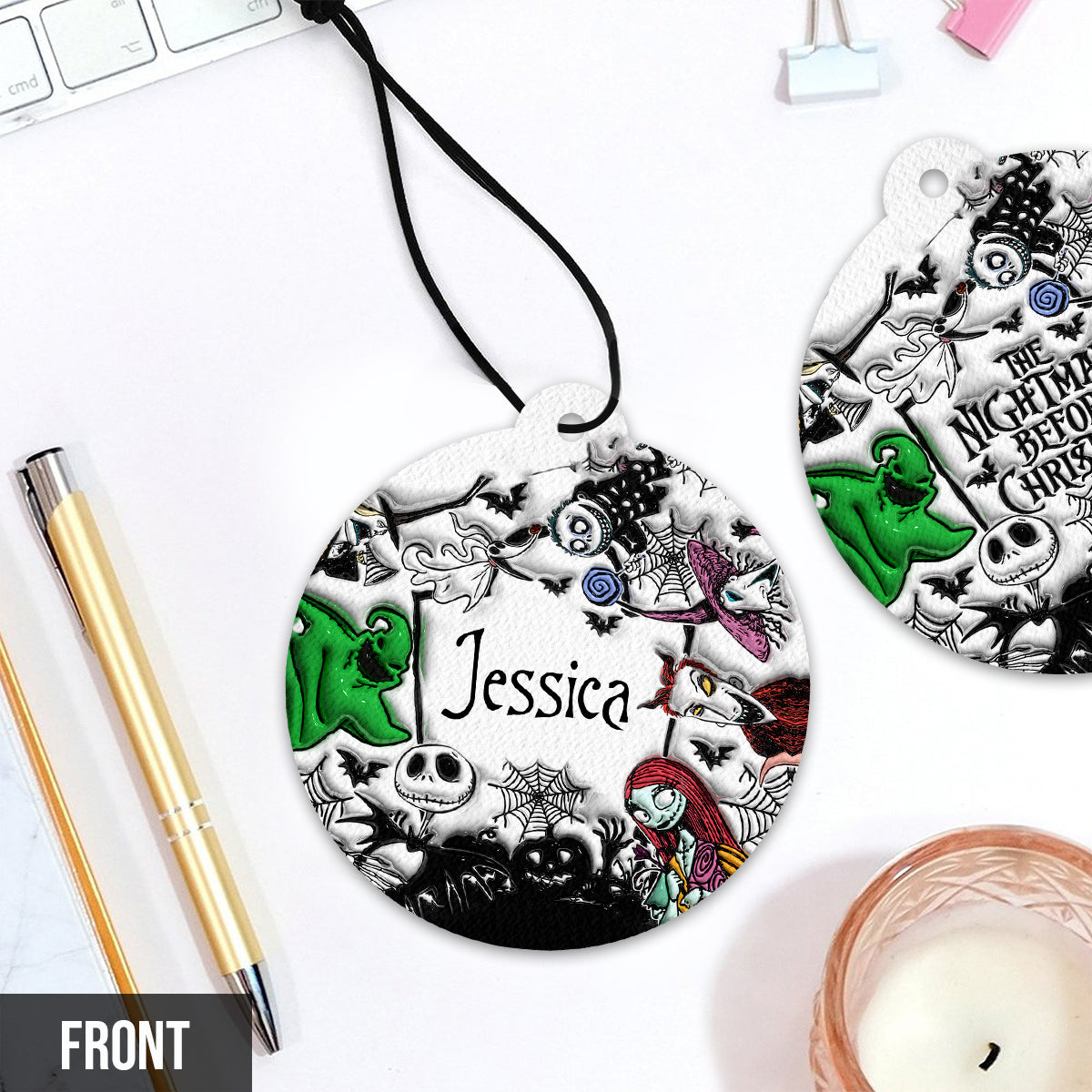 Nightmare - Personalized Nightmare Circle Air Freshener