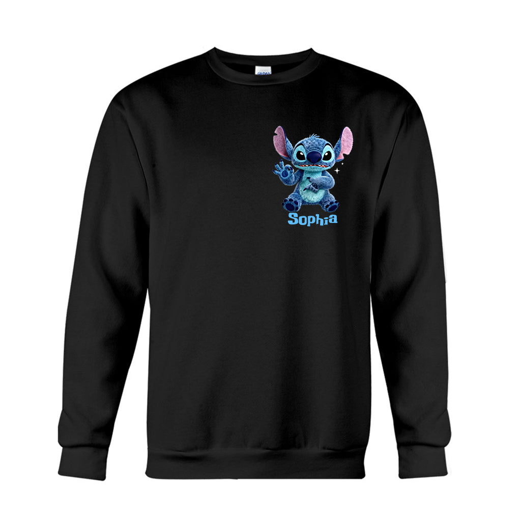 Cute Alien - Personalized Ohana T-shirt And Hoodie