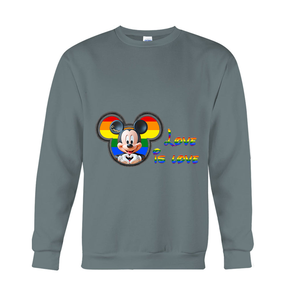 Love Is Love - Personalized LGBT Support T-shirt And Hoodie