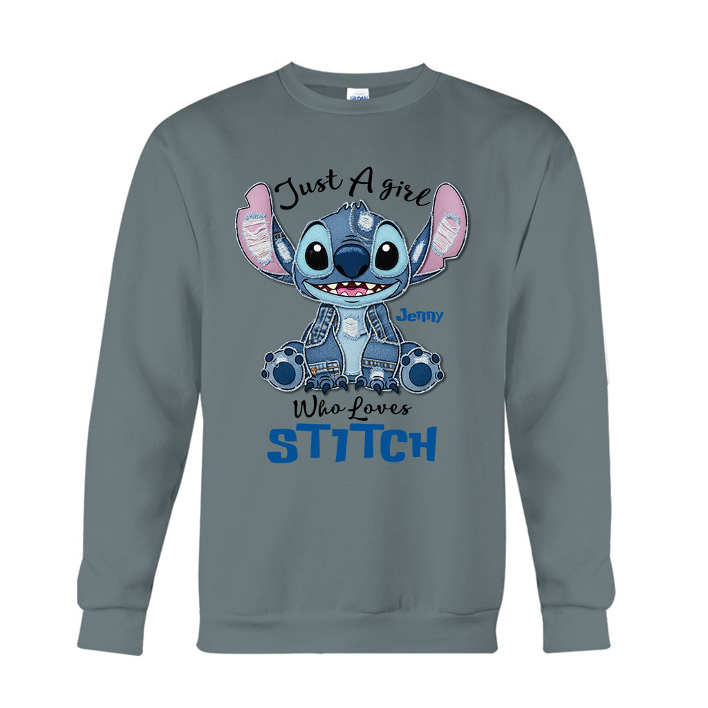 Just A Girl Who Loves Ohana - Personalized Ohana T-shirt And Hoodie