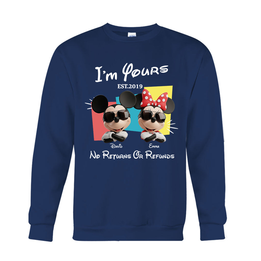 I'm Yours No Returns Or Refunds - Personalized Mouse T-shirt And Hoodie