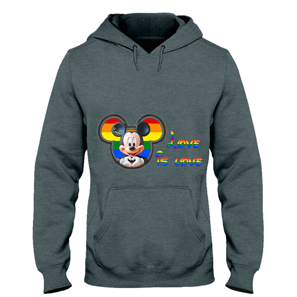 Love Is Love - Personalized LGBT Support T-shirt And Hoodie