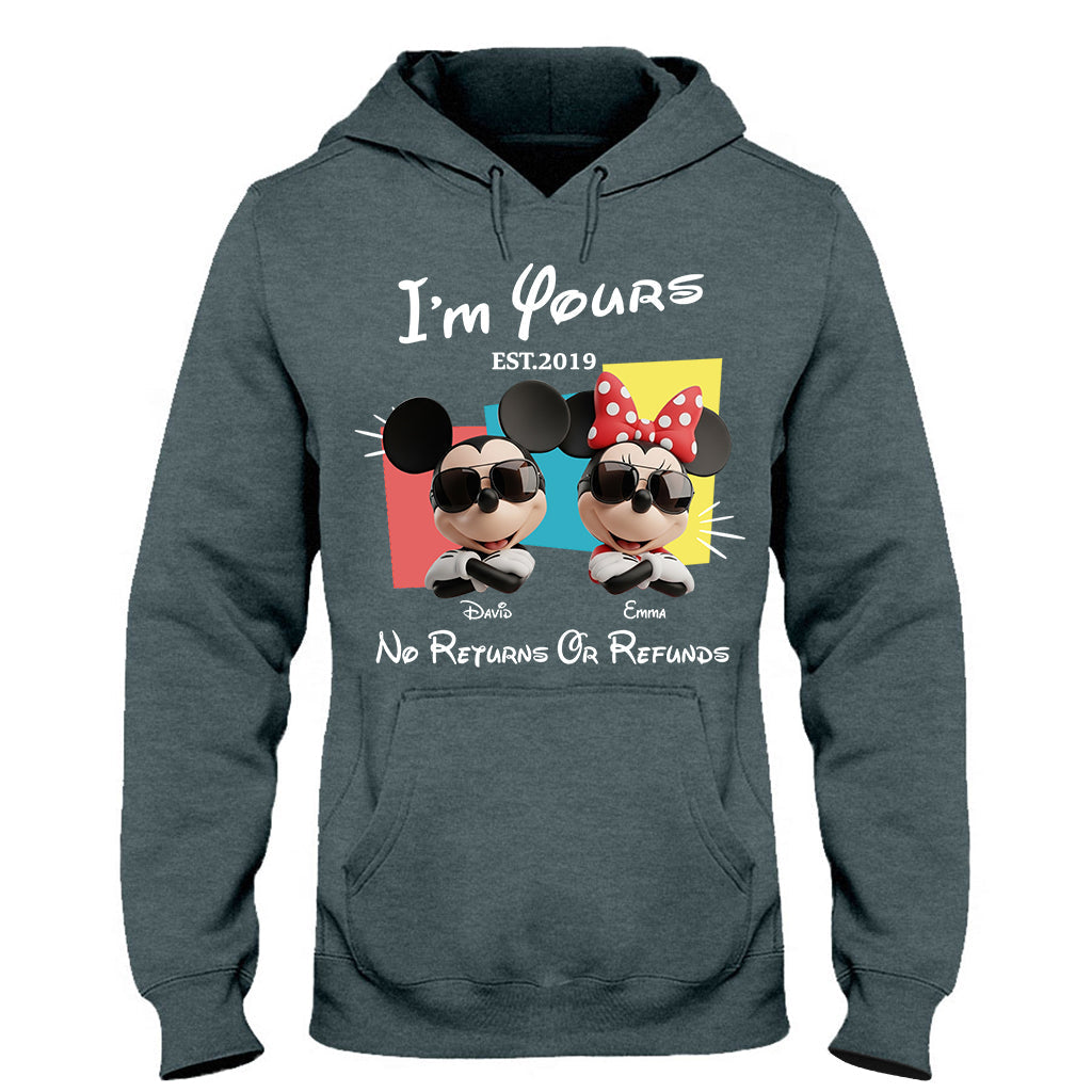 I'm Yours No Returns Or Refunds - Personalized Mouse T-shirt And Hoodie