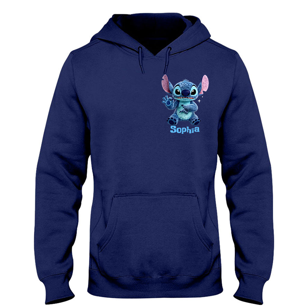 Cute Alien - Personalized Ohana T-shirt And Hoodie