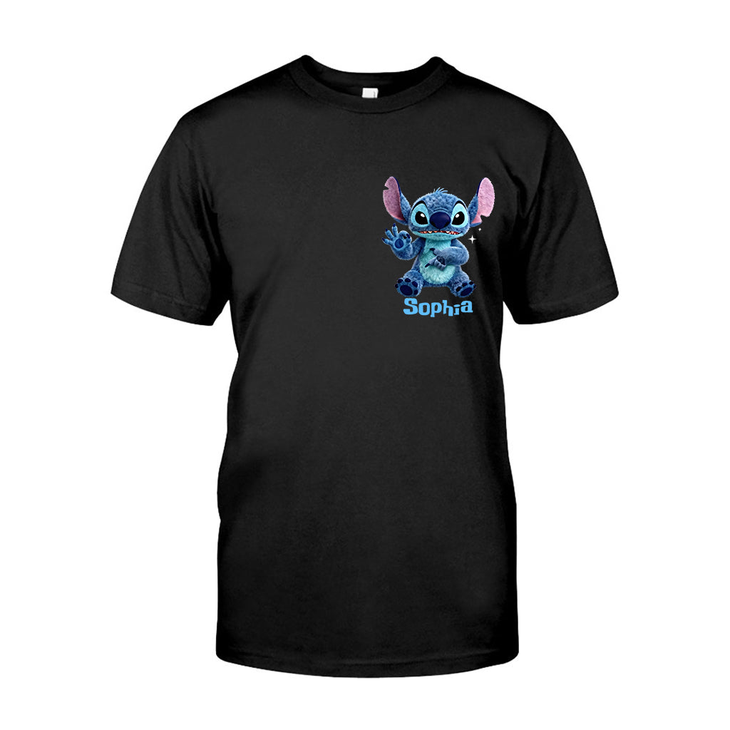 Cute Alien - Personalized Ohana T-shirt And Hoodie