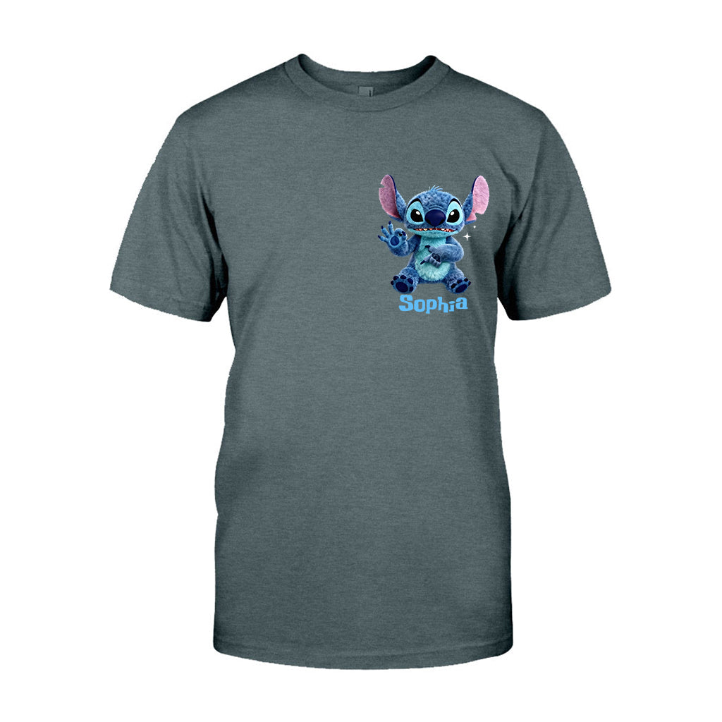 Cute Alien - Personalized Ohana T-shirt And Hoodie