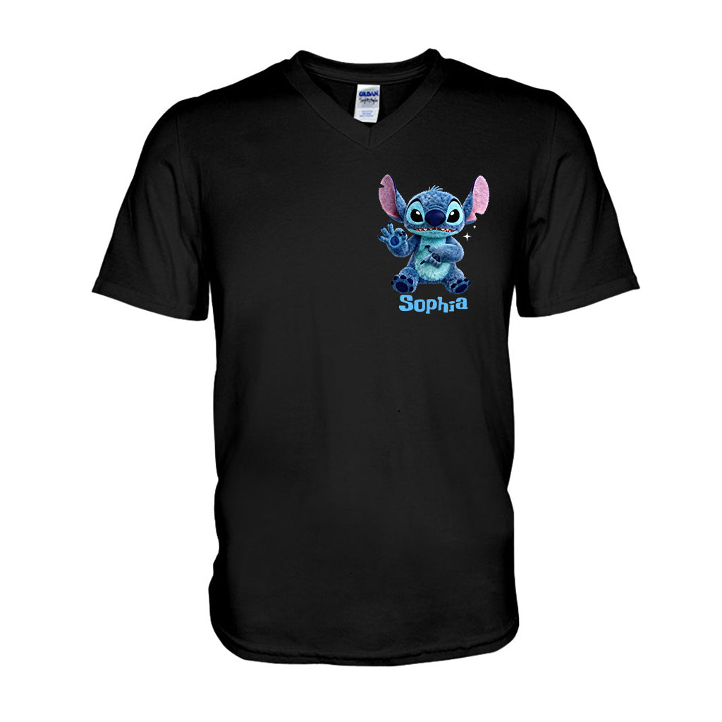 Cute Alien - Personalized Ohana T-shirt And Hoodie