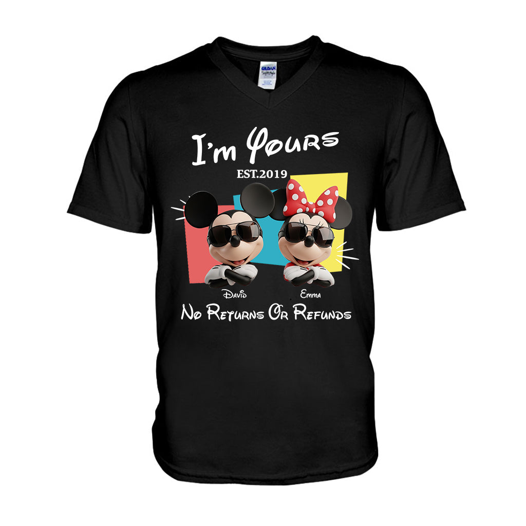 I'm Yours No Returns Or Refunds - Personalized Mouse T-shirt And Hoodie