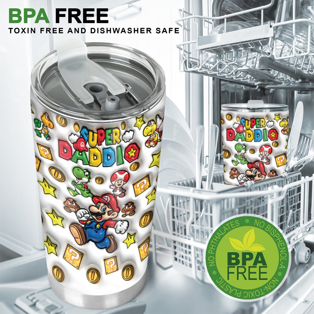 Super Daddio - Personalized Super Plumber Tumbler