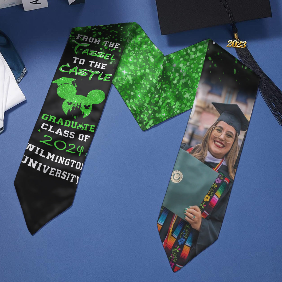 From The Tassel To The Castle - Personalized Graduation Graduation Stole
