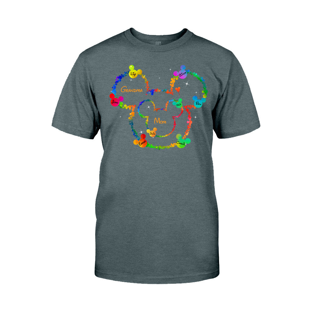 Mom Grandma Love - Personalized Mouse T-shirt And Hoodie