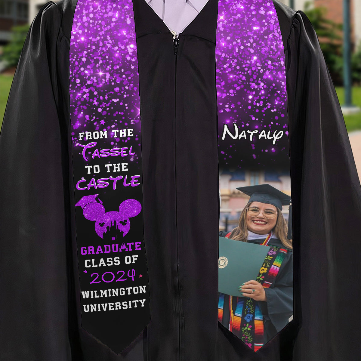 From The Tassel To The Castle - Personalized Graduation Graduation Stole
