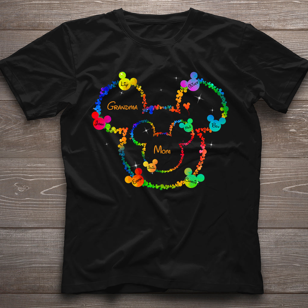 Mom Grandma Love - Personalized Mouse T-shirt And Hoodie