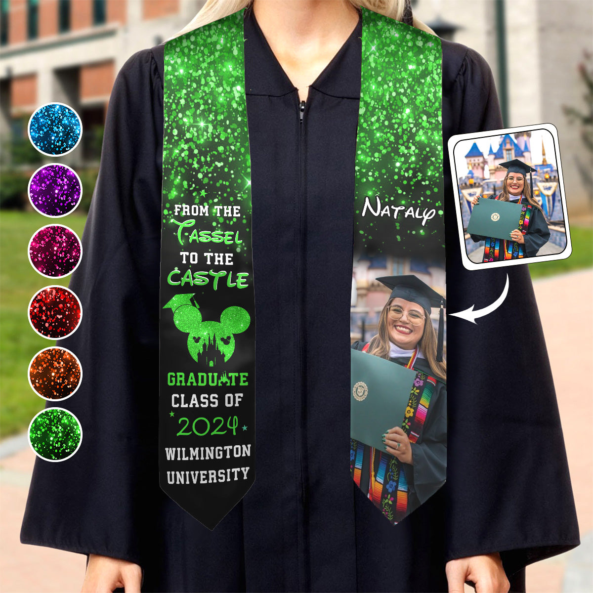 From The Tassel To The Castle - Personalized Graduation Graduation Stole