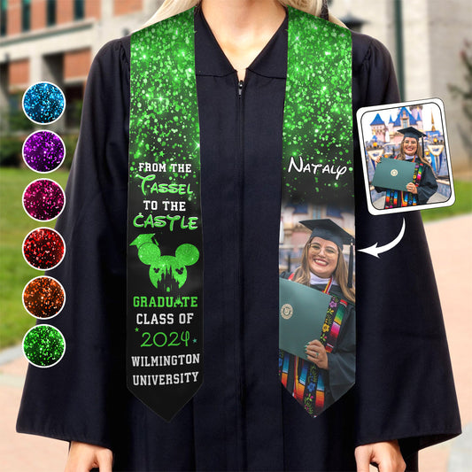 From The Tassel To The Castle - Personalized Graduation Graduation Stole