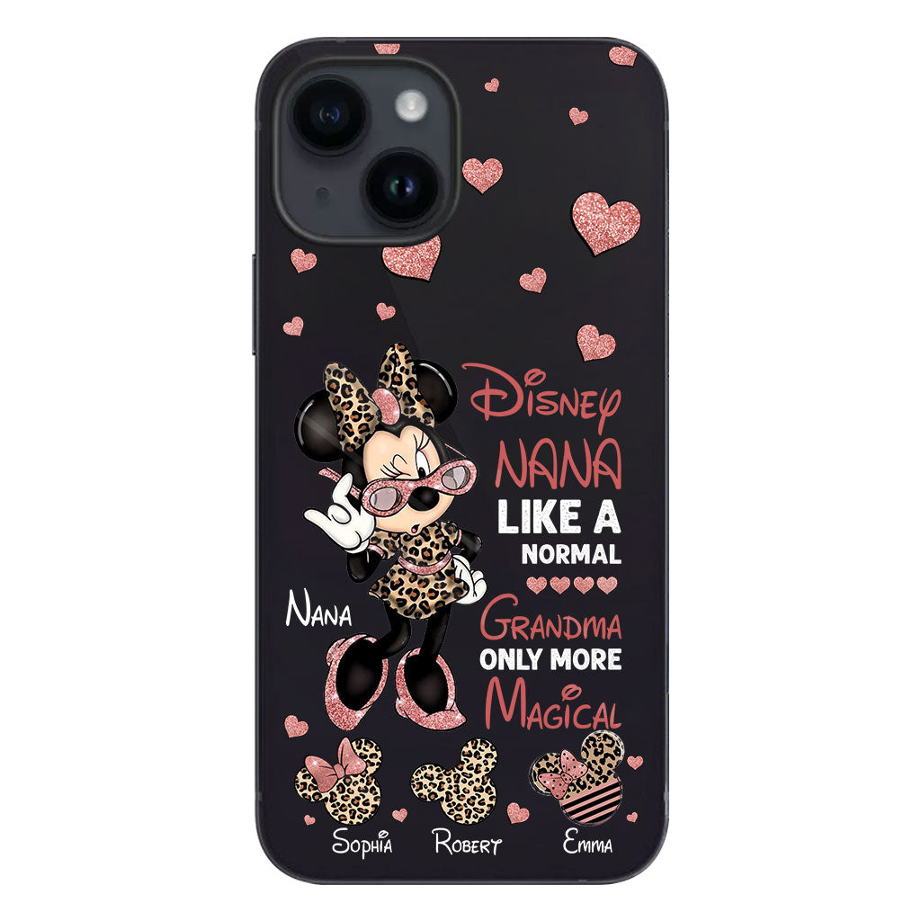 Like A Normal Grandma Only More Magical - Personalized Grandma Clear Phone Case