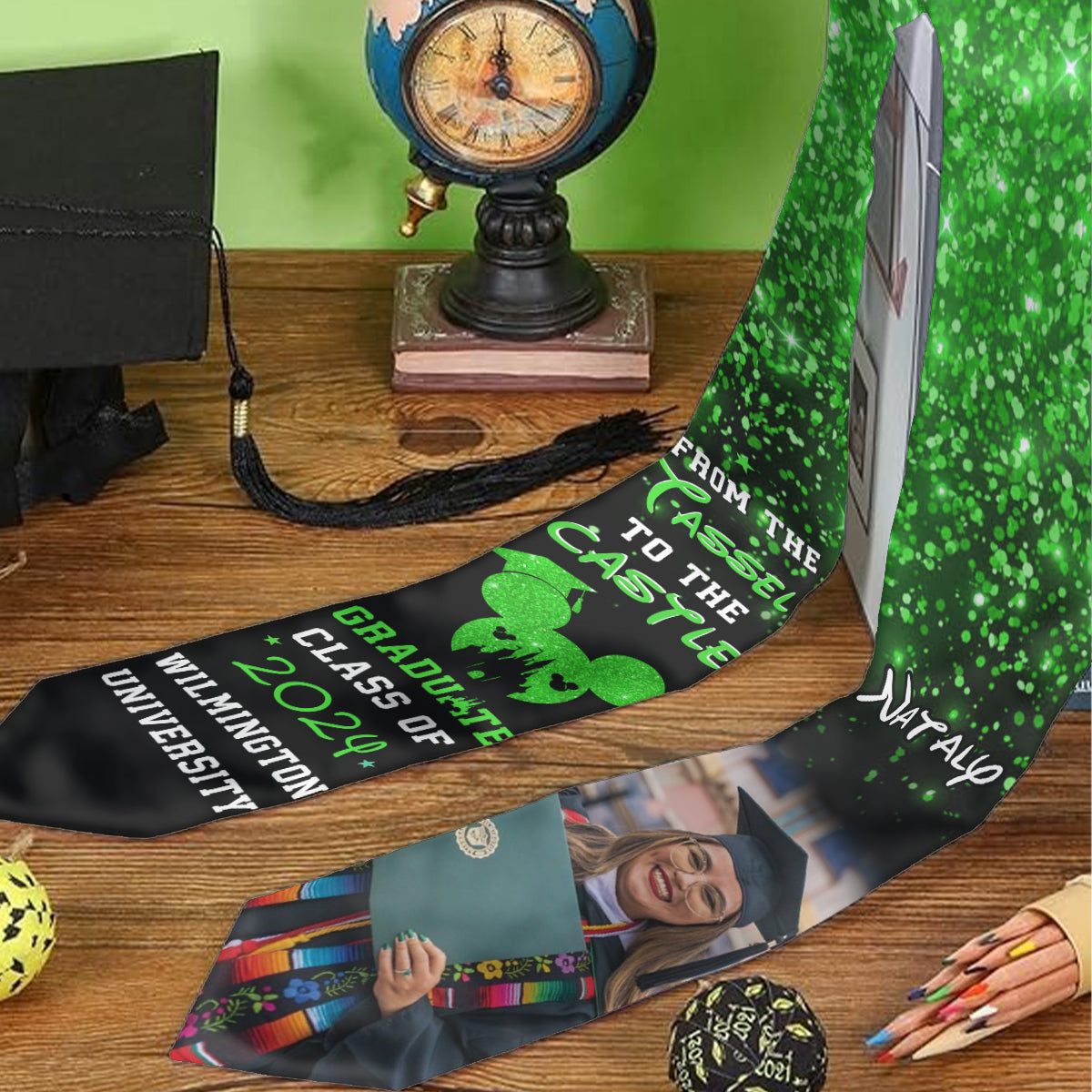 From The Tassel To The Castle - Personalized Graduation Graduation Stole