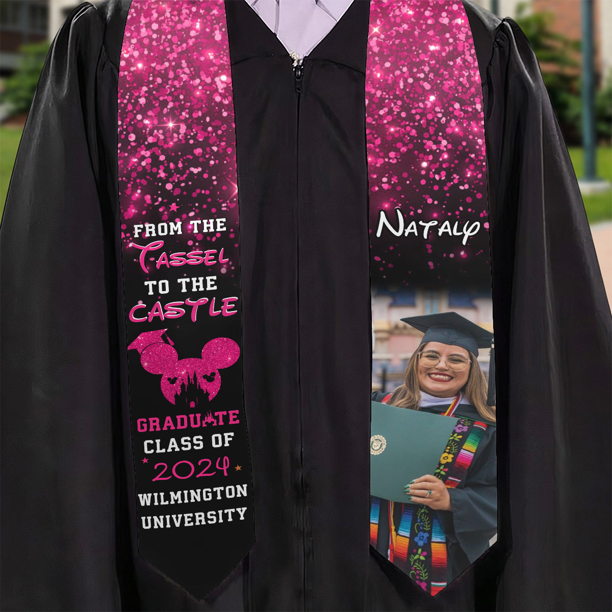 From The Tassel To The Castle - Personalized Graduation Graduation Stole