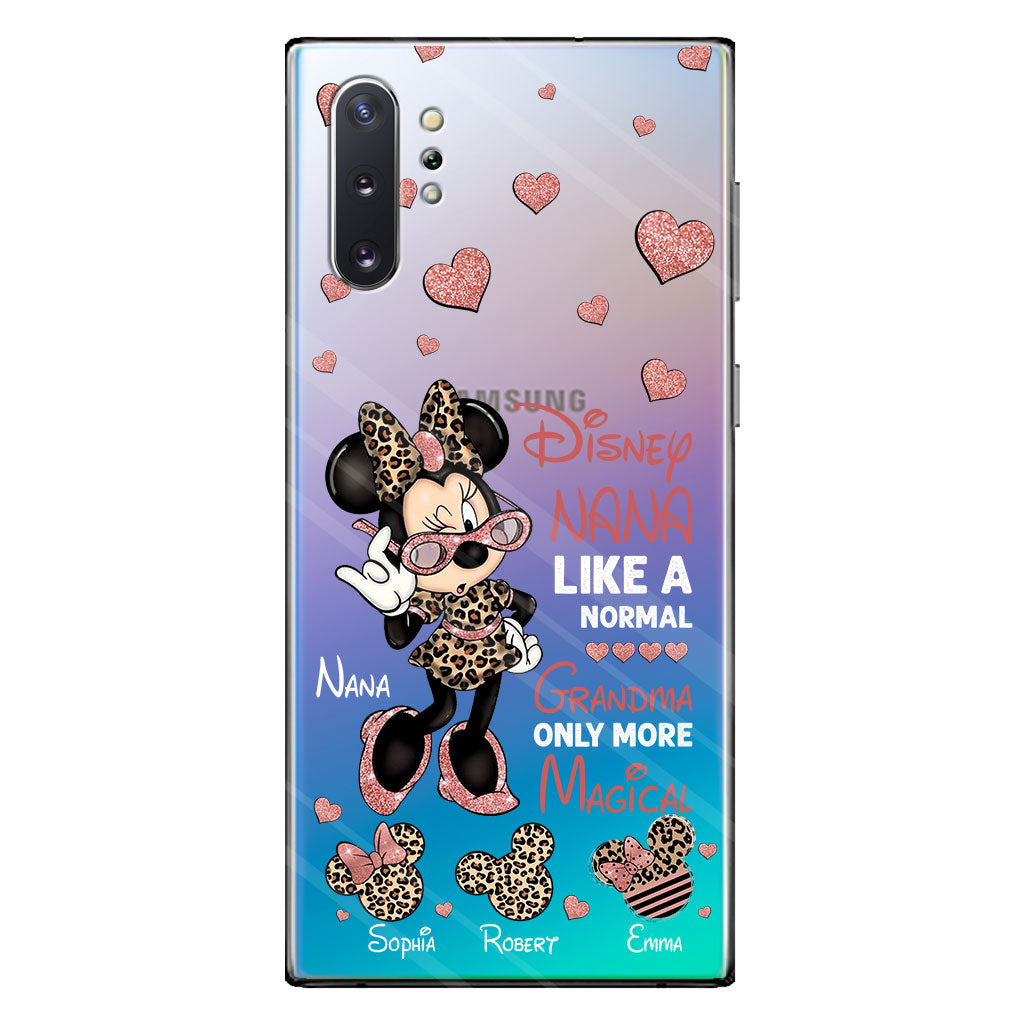 Like A Normal Grandma Only More Magical - Personalized Grandma Clear Phone Case