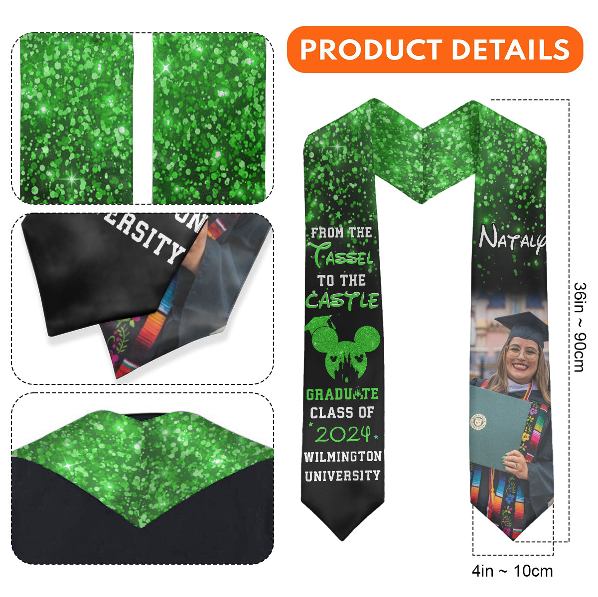 From The Tassel To The Castle - Personalized Graduation Graduation Stole