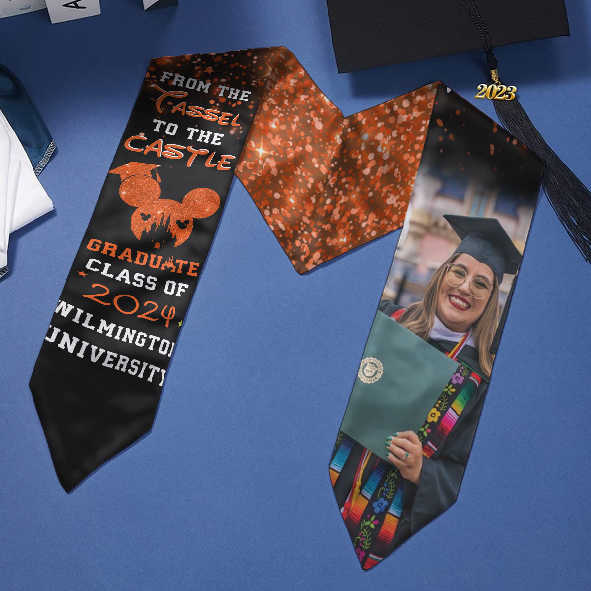 From The Tassel To The Castle - Personalized Graduation Graduation Stole