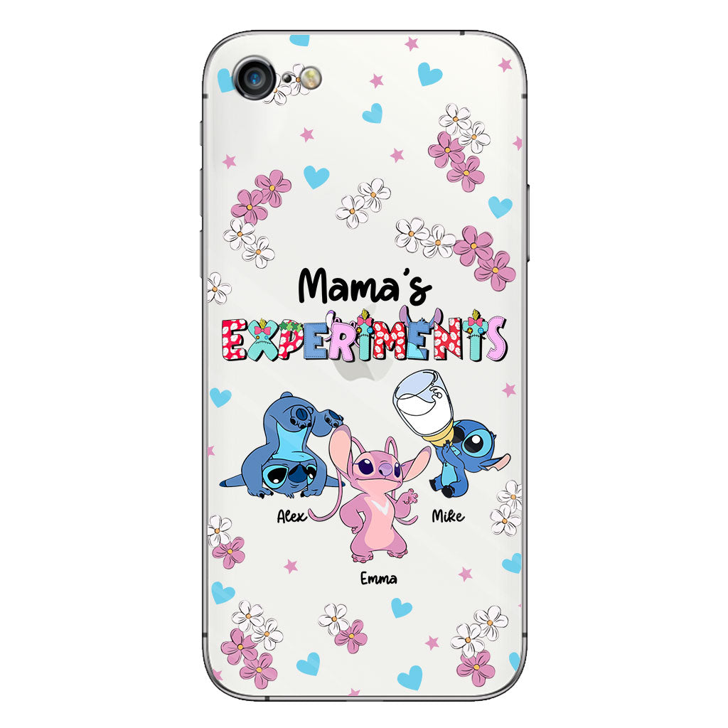 Mama's Experiments - Personalized Mother Clear Phone Case