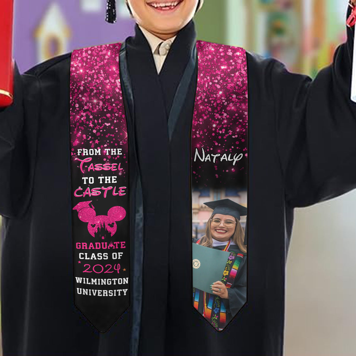 From The Tassel To The Castle - Personalized Graduation Graduation Stole